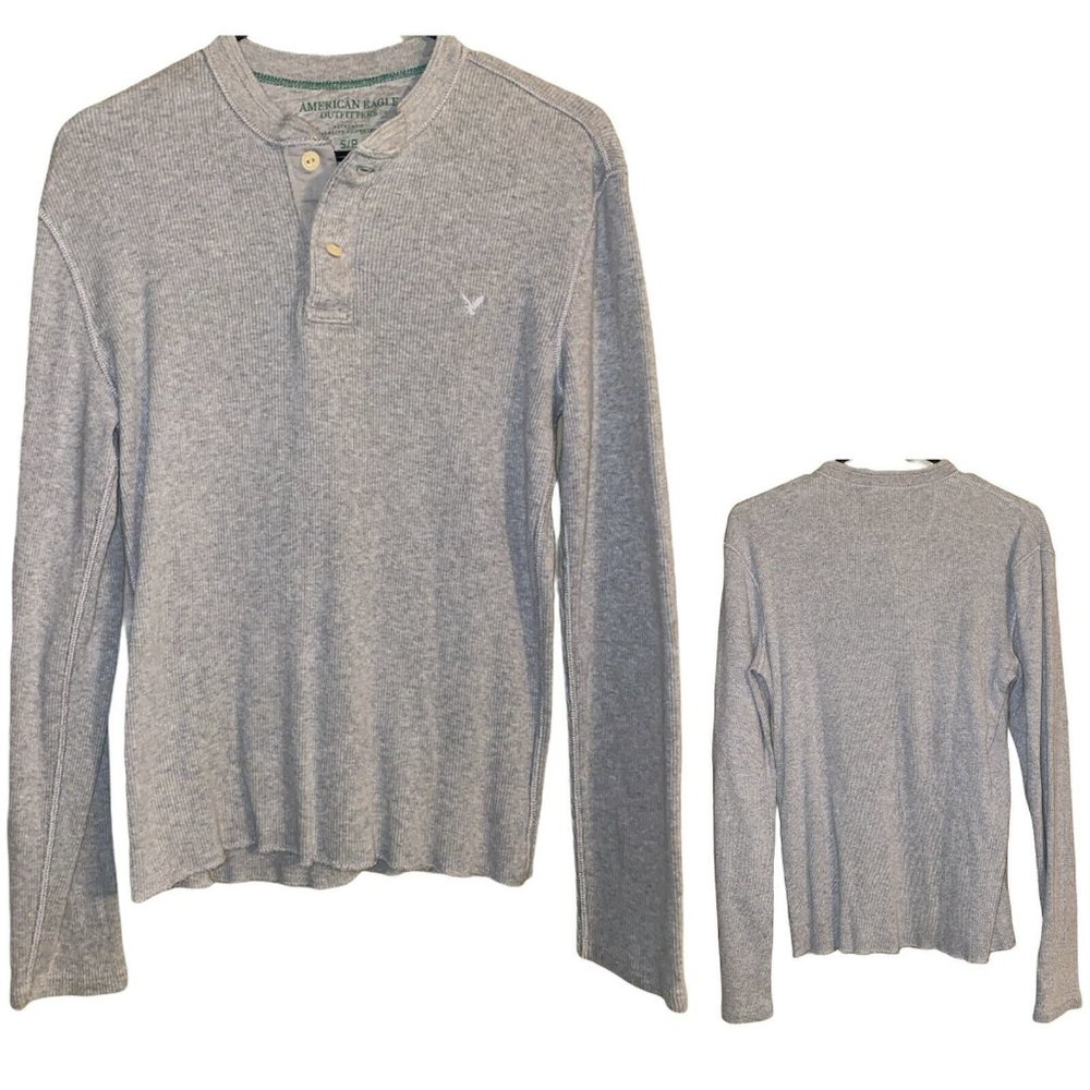 American Eagle Mens Shirt Long Sleeve Pullover S/P